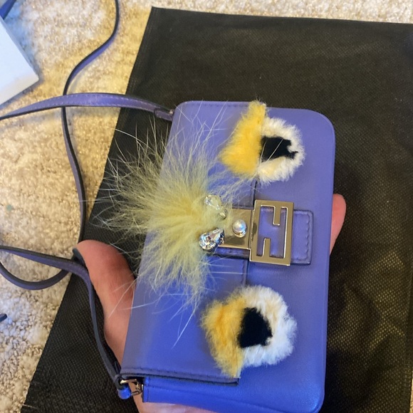 Fendi Purple Monster Eye Clutch/Crossbody - Picture 4 of 8